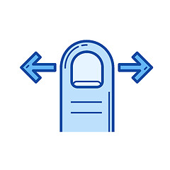 Image showing Drag wire line icon.