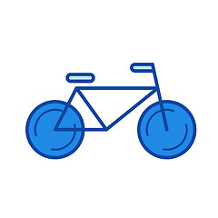 Image showing Bicycle line icon.