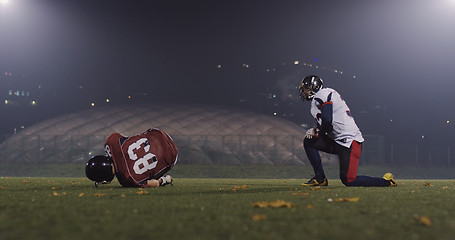 Image showing American football players in action