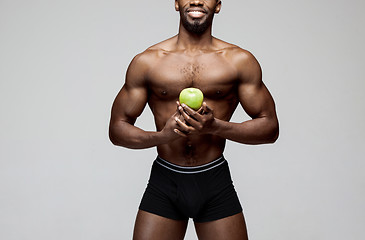 Image showing Fit young man with beautiful torso isolated on white background