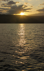 Image showing Sunset over Adriatic sea