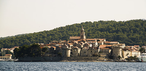 Image showing Ancient Korcula town in Croatia