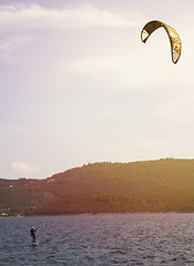 Image showing Kite surfing near Korcula