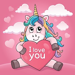 Image showing Valentine unicorn theme image 4