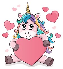 Image showing Valentine unicorn theme image 1