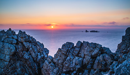 Image showing Pen-Hir Cape at sunset