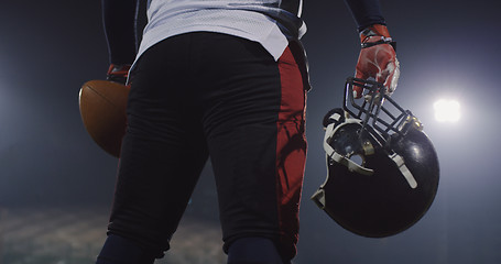 Image showing Portrait Of Focused American Football Player