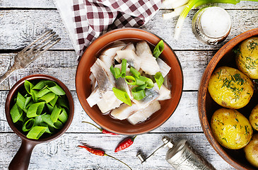 Image showing herring with potato