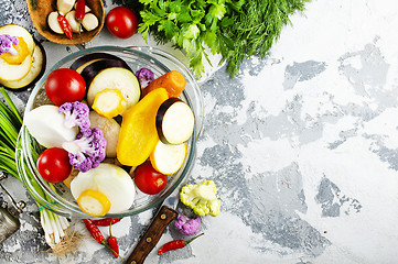 Image showing raw vegetables