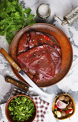 Image showing raw liver