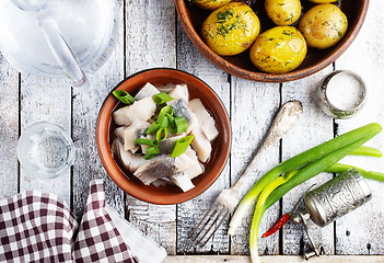 Image showing herring with potato