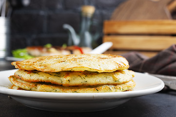 Image showing vagetable pancakes