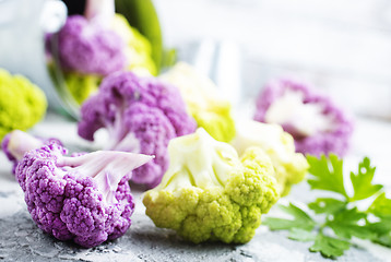 Image showing color cauliflowers