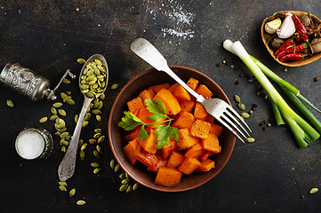 Image showing fried pumpkin