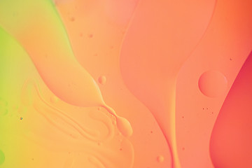 Image showing Rainbow abstract defocused background picture made with oil, water and soap