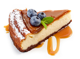 Image showing piece of cheesecake