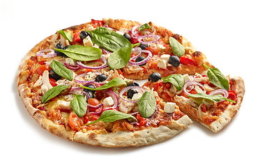 Image showing freshly baked pizza