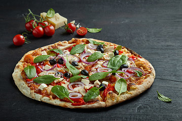 Image showing freshly baked pizza