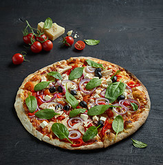 Image showing freshly baked pizza