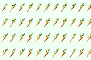 Image showing Natural background with fresh ripe carrots pattern.