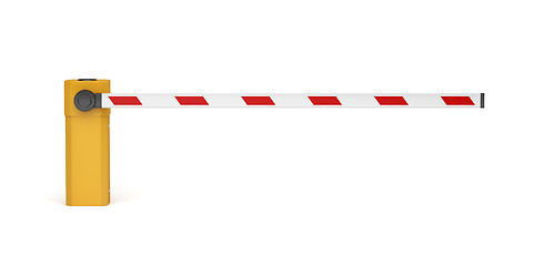 Image showing Parking barrier on white