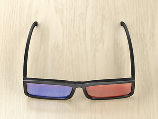 Image showing Anaglyph 3D glasses