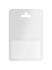 Image showing White blank gift card