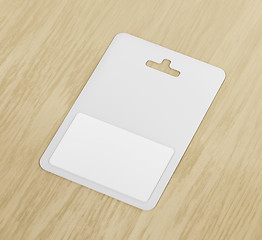 Image showing White blank gift card