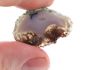 Image showing natural agate isolated