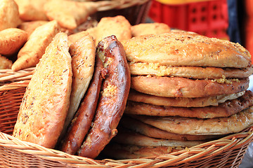 Image showing homemade garlic bread