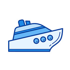 Image showing Watercraft line icon.