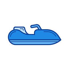 Image showing Jet ski line icon.