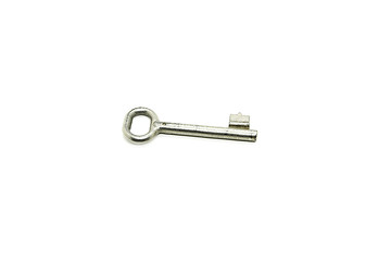 Image showing Old key isolated on white background