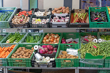 Image showing Vegetables Crates