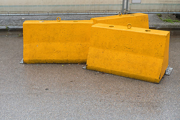 Image showing Jersey Barriers