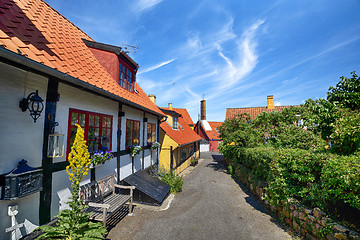 Image showing Scandinavian street in a small village