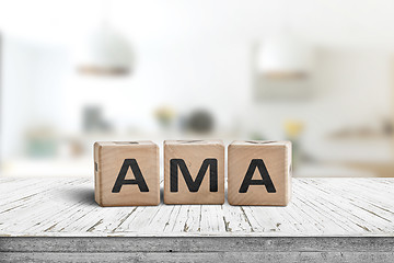 Image showing AMA ask me anything message