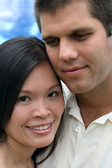 Image showing bride and groom