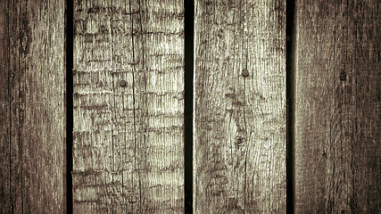 Image showing Vintage texture of old wooden fence