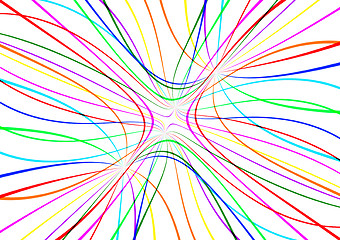 Image showing Abstract colorful lines background