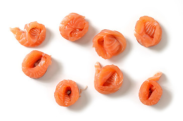 Image showing fresh salmon rolls