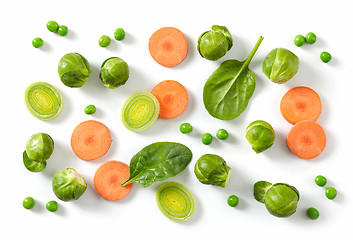 Image showing composition of fresh raw vegetables