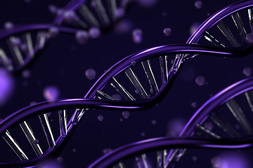 Image showing Science biotechnology DNA abstract.