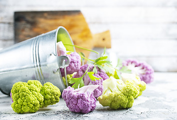 Image showing color cauliflowers