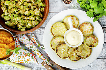 Image showing zucchini dishes