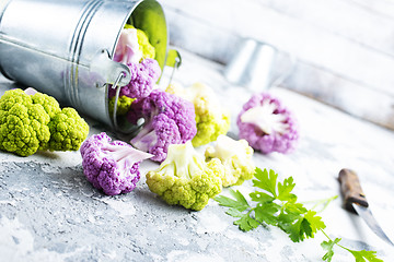 Image showing color cauliflowers