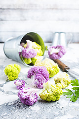 Image showing color cauliflowers