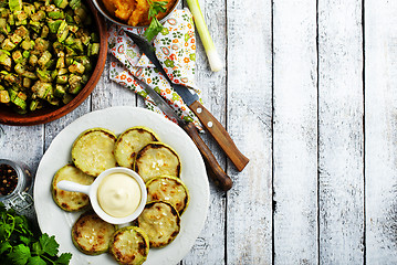 Image showing zucchini dishes