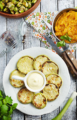 Image showing zucchini dishes