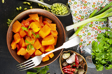 Image showing fried pumpkin